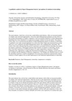 A qualitative analysis of Sport Management interns’ perceptions of rotations in internships