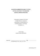 An inter-examiner reliability study in the location of the second sacral spinous process