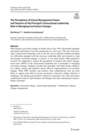 The perceptions of school management teams and teachers of the principal’s instructional leadership role in managing curriculum changes