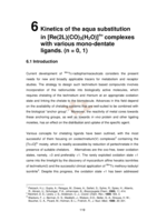 Mechanistic study of rhenium (I)carbonyl complexes as model radiopharmaceuticals.