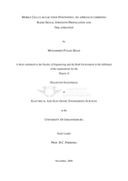 Mobile cellular location positioning : an approach combining radio signal strength propagation and trilateration