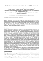 Biodiesel production from waste vegetable oils over MgO/Al2O3 catalyst