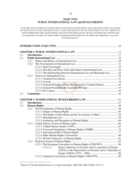 Derogation of human rights: international law standards: a comparative study