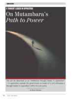 A Thought Leader in Opposition : On Mutambara’s Path to Power