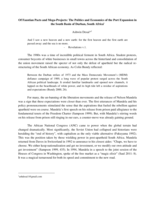 Of Faustian pacts and mega-projects : the politics and economics of the port expansion in the South Basin of Durban, South Africa