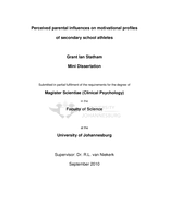 Perceived parental influences on motivational profiles of secondary school athletes
