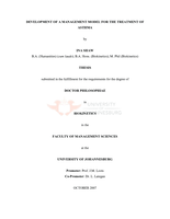 Development of a management model for the treatment of asthma