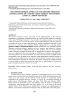 A Delphi technique approach towards the need for and relevance of construction project monitoring and evaluation practices
