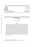 The performance of the jet trigger for the ATLAS detector during 2011 data taking