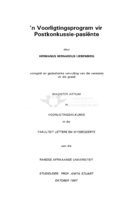 'n Voorligtingsprogram vir postkonkussie-pasiënte