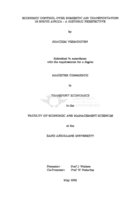 Economic control over domestic air transportation in South Africa : a historic perspective
