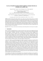 A survey of machine learning methods applied to anomaly detection on drinking-water quality data
