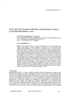 Gene expression changes in diabetic wound healing as induced by photobiostimulation in vitro