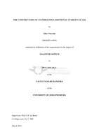 The construction of an indigenous emotional stability scale
