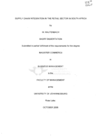 Supply chain integration in the retail sector in South Africa