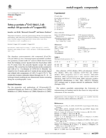 Tetra-µ-acetato-κ⁸O:O'-bis[(3,5-dimethyl-1H-pyrazole-κN²)copper(II)]