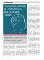 Role of intellectuals in driving Social and Economic change