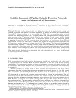 Stability Assessment of Pipeline Cathodic Protection Potentials under the Influence of AC Interference