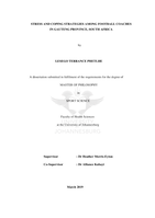 Stress and coping strategies among football coaches in Gauteng Province, South Africa