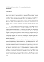 COVID Health Structure Index - The vulnerability of Brazilian microregions