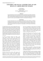 Exploring the social construction of life roles of career-oriented women.