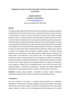 Designing for vibrant and robust Communities of Practice in blended learning environments