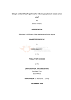 Salicylic acid and Hsp70: partners for inducing apoptosis in breast cancer cells?