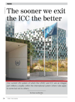 The sooner we exit the ICC the better