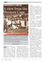 Demonstrations on 21 March 1960 : a view from the Western Cape