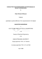 Conducted electromagnetic interference in boost converters