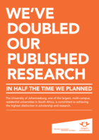 We've doubled our published research in half the time we planned