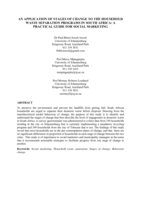 An application of stages of change to the household waste separation programs in South Africa : a practical guide for social marketing