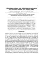 Chemical alterations in three clayey soils from percolation and interaction with acid mine drainage (AMD)