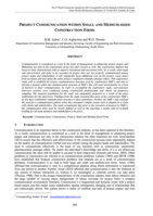 Project communication within small and medium-sized  construction firms