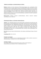 Methodological influence on Brazilian deindustrialization