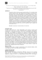 The issue of communication in the construction industry: A case of South Africa