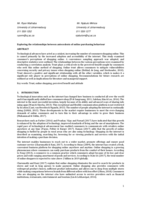 Exploring the relationships between antecedents of online purchasing behaviour