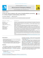 A one year audit of patients with venous thromboembolism presenting to a tertiary hospital in Johannesburg, South Africa