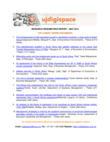 UJDigispace Webometrics Top 10 research download, May 2014