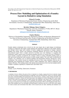 Process flow modelling and optimization of a foundry layout in Zimbabwe using simulation