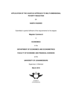 Application of the Shari'ah approach to multi-dimensional poverty reduction