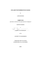 Intelligent pre-processing for data mining