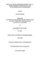 Riglyne vir die implemetering van 'n werknemerhulpprogram in die Suid-Afrikaanse Polisiediens