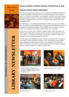 Library newsletter, vol. 2, issue 3, May 2014