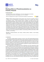 Review healing effects of photobiomodulation on diabetic wounds