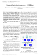 Reagent optimization across a UG2 plant