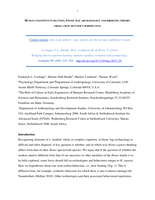 Human cognitive evolution, stone age archaeology and bridging theory from a bow hunter’s perspective