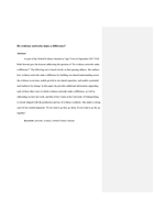 Do evidence networks make a difference?