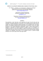 Design of an automated grinding media charging system for ball mills