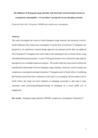 The influence of Instagram usage intensity and electronic word-of-mouth (ewom) on conspicuous consumption - a Generation Y perspective in an emerging economy